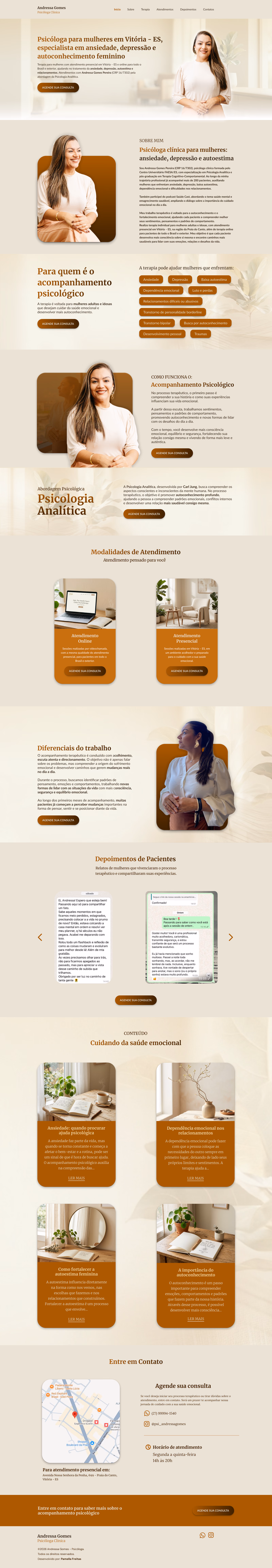 Projeto de site para psicóloga